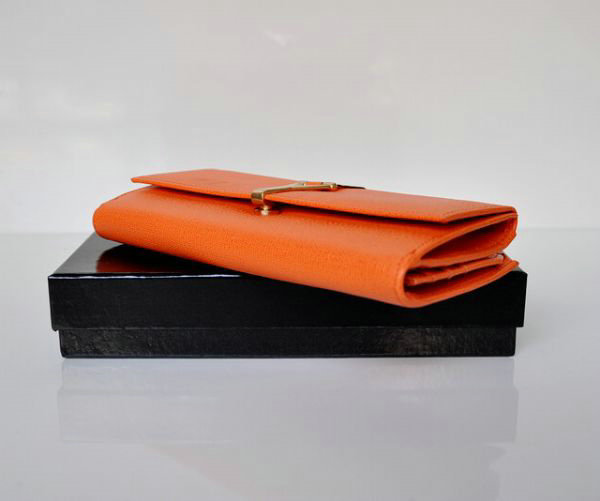 YSL Y line flap wallet 241175 orange
